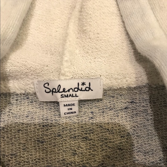 Splendid cropped zip sweatshirt - size small - Picture 4 of 8